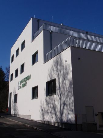 Side view of the building